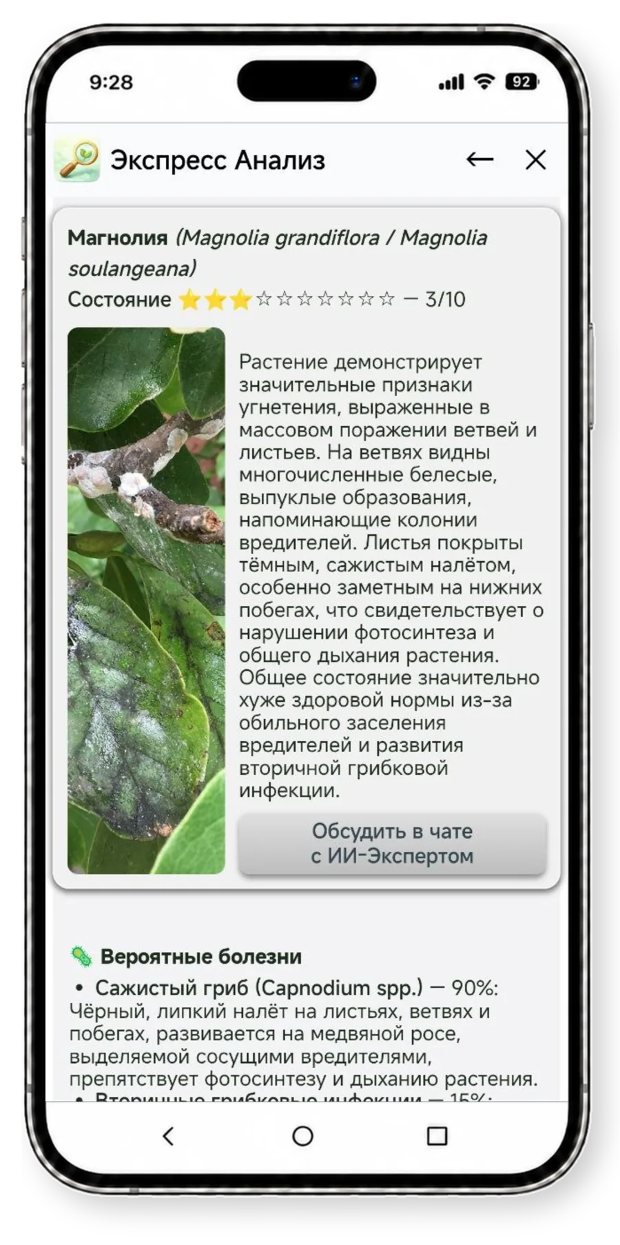 Экспресс-анализ Plantify